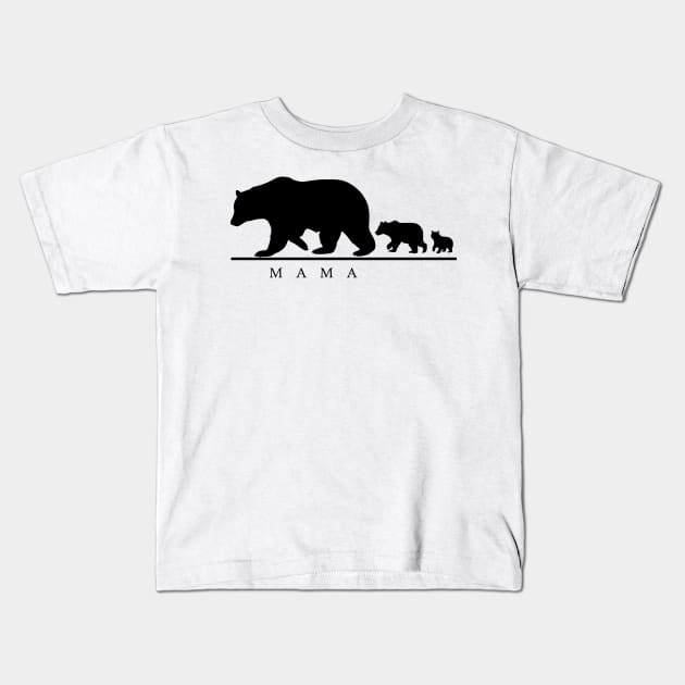 'Mama Bear and Two Cubs' Cool Bear Mom Gift Kids T-Shirt by ourwackyhome